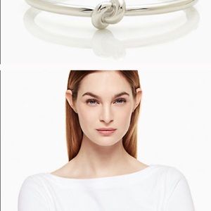 Kate spade silver knot bangle! Never worn